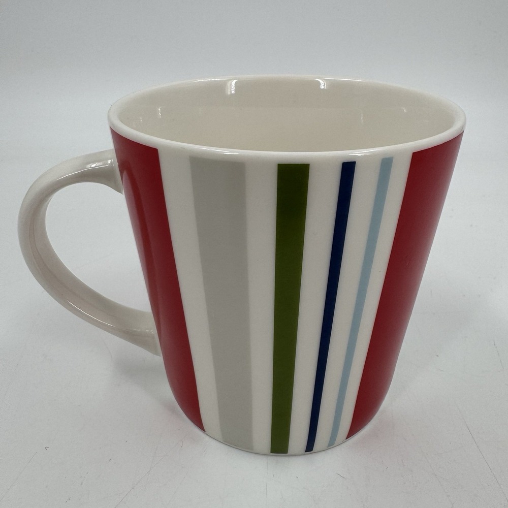 STARBUCKS COFFEE  MUG VERTICAL STRIPES JUMBO‎ & TALL SIZE Ceramic 2003 EUC